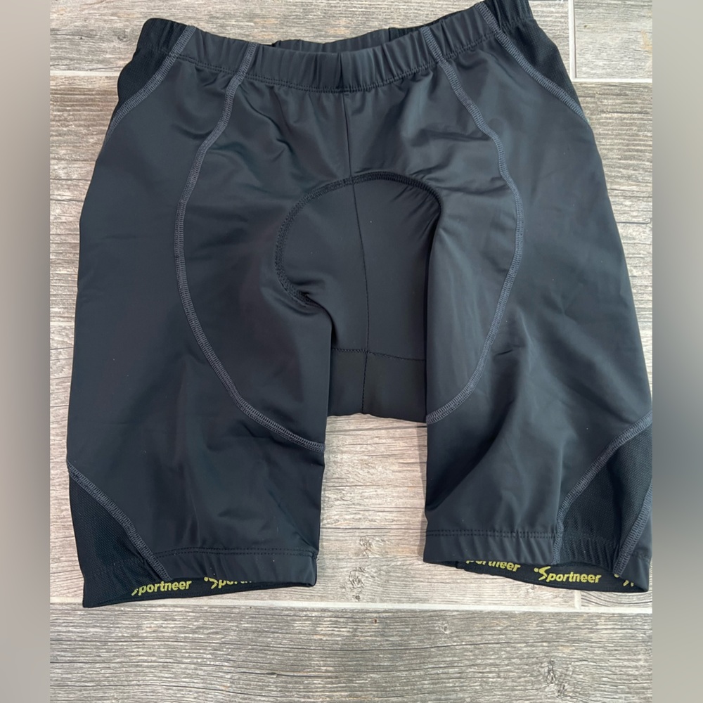 Sportneer Men's Black Cycling Shorts